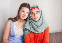 friendship-of-the-religions-concept-muslim-and-christian-girl-t--mila-supynska friendship-of-the-religions-concept-muslim-and-christian-girl-t--mila-supynska